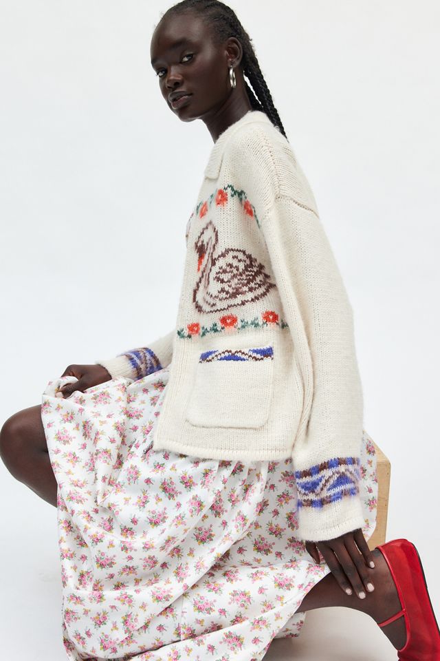 OBEY Swans Zip Up Sweater | Urban Outfitters Canada