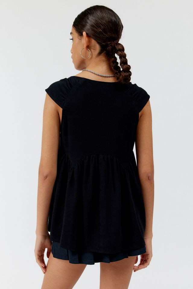 Blouse Urbaine Renouvellement Restes Lin Slub Manches Courtes #3