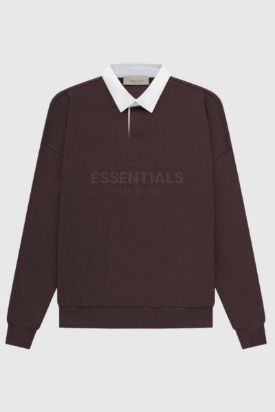 Fear of God Essentials Waffle Henley Rugby | Urban Outfitters