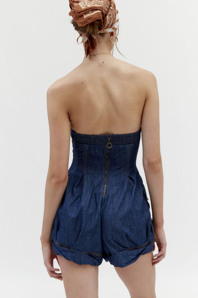 Barboteuse en Denim sans Bretelles Rylee BDG #3
