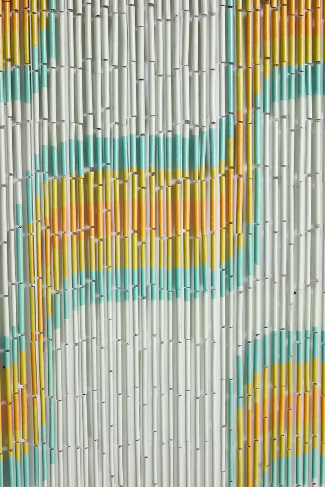 Wiggle Bamboo Beaded Curtain | Urban Outfitters
