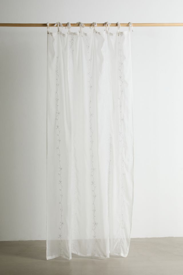 Rory Embroidered Chiffon Window Panel #1