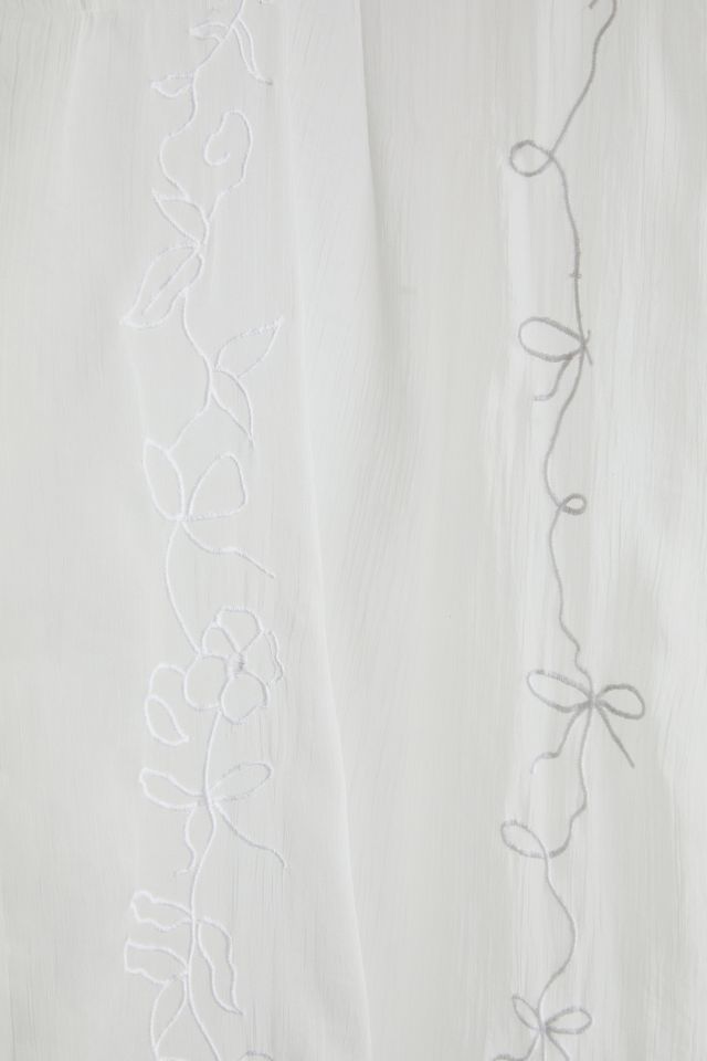 Rory Embroidered Chiffon Window Panel #2