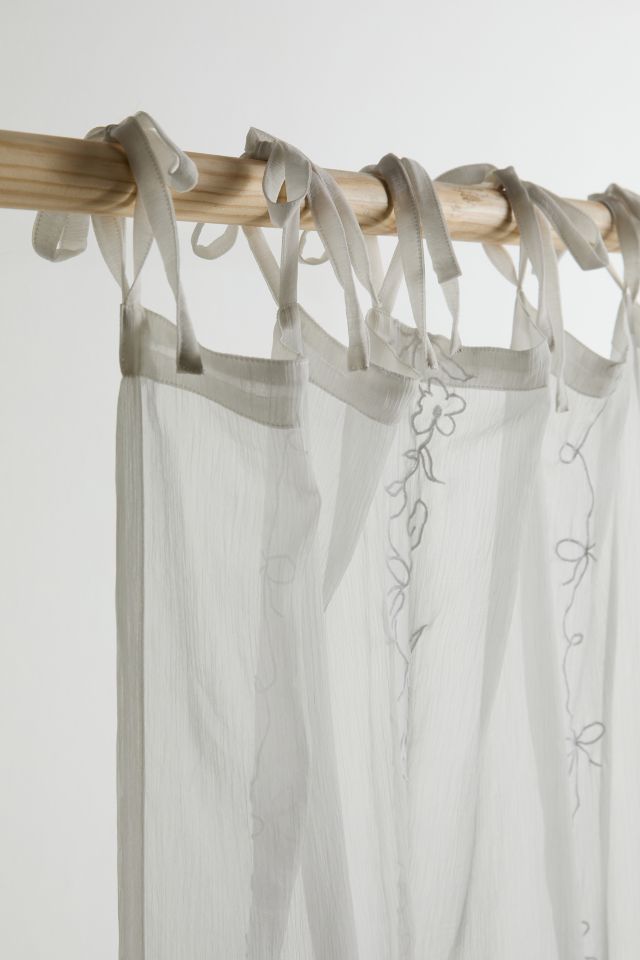 Rory Embroidered Chiffon Window Panel #3