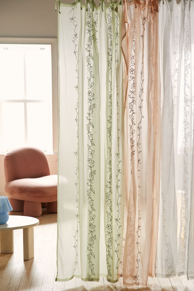 Rory Embroidered Chiffon Window Panel