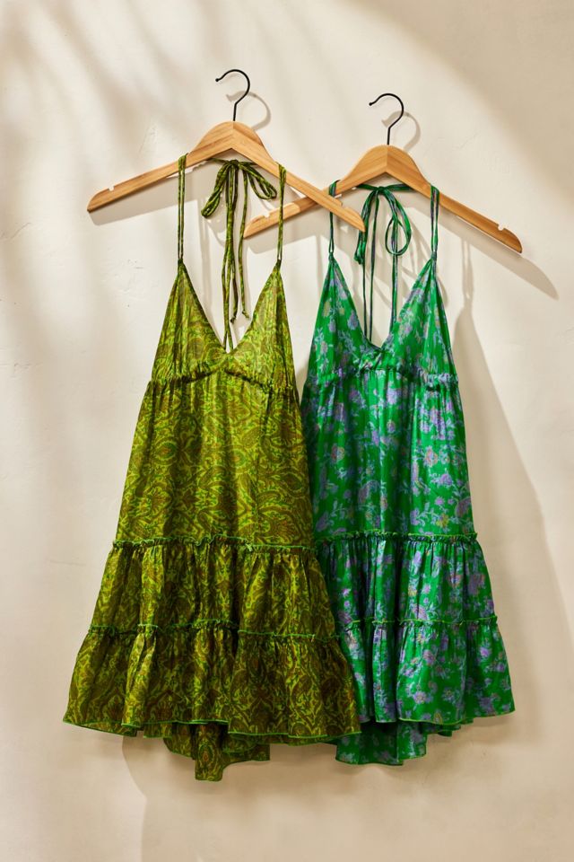 Urban Renewal Remade Sari Ruffle Mini Dress #1