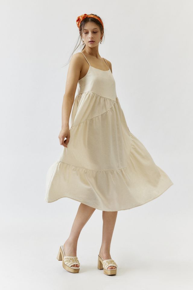 Urban Renewal Made In LA EcoVero™️ Linen Seamed Midi Dress #2