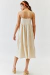 Urban Renewal Made In LA EcoVero Linen Seamed Midi Dress | Urban  Outfitters