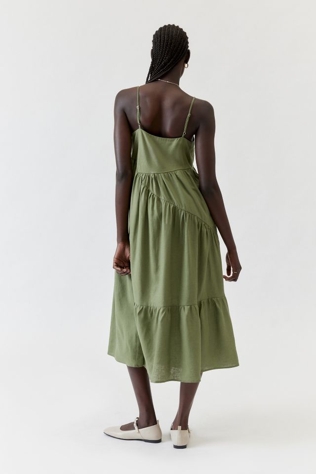 Urban Renewal Made In LA EcoVero™️ Linen Seamed Midi Dress | Urban ...