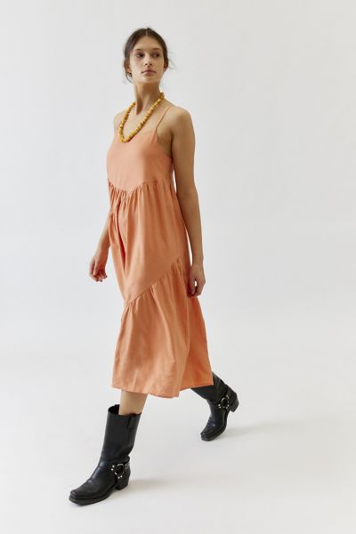 Urban Renewal Made LA EcoVero™️ Linen Seamed Midi Dress