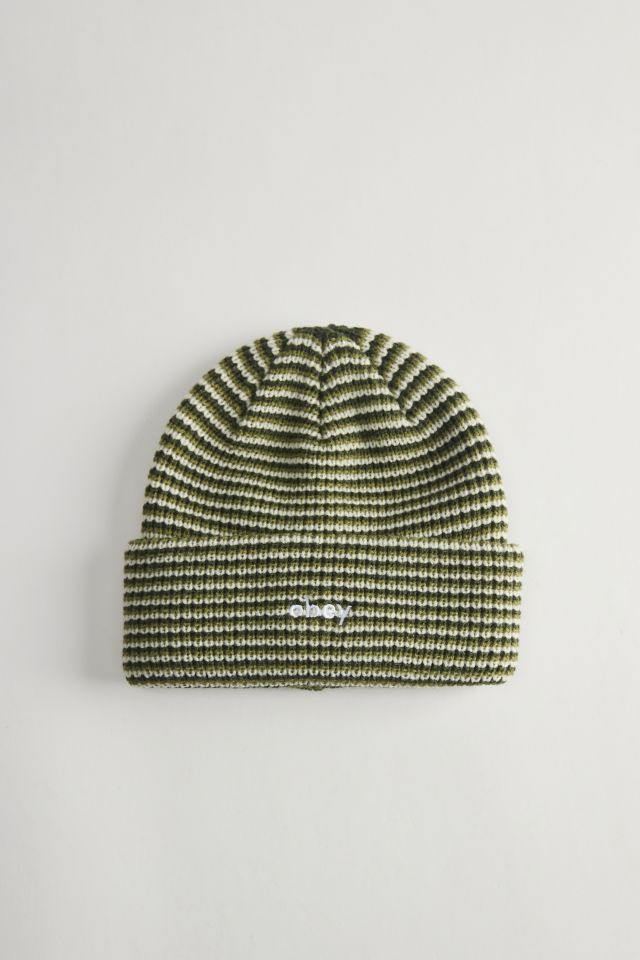 OBEY Parker Striped Beanie #1