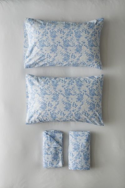 Vivian Toile Floral Sheet Set