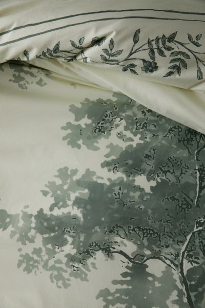 Goose Toile Breezy Cotton Percale Duvet Cover