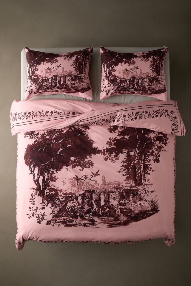 Goose Toile Breezy Cotton Percale Duvet Cover #1