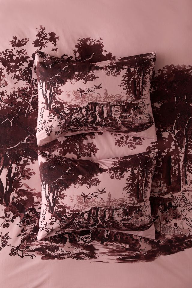 Goose Toile Breezy Percale Sham Set #1