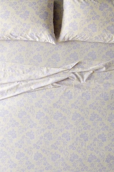 Urban Outfitters Rosalie Wallpaper Sheet Set In Blue At  In White