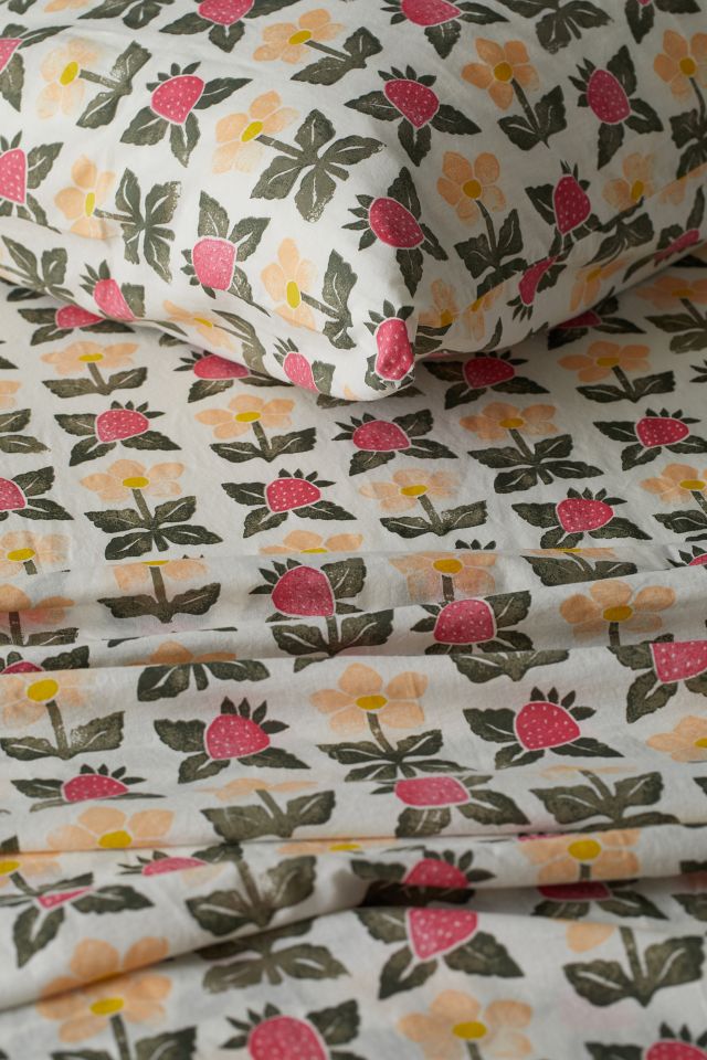 Ensemble de Draps Core Fraise Estampée #1