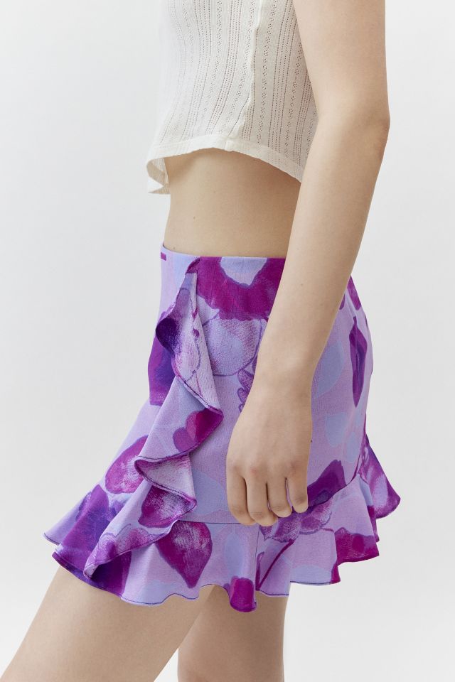Urban Renewal Remnants Floral Ruffle Micro Mini Skirt #2
