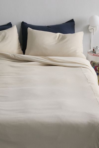 Logan Jersey Ribbed Duvet Cover