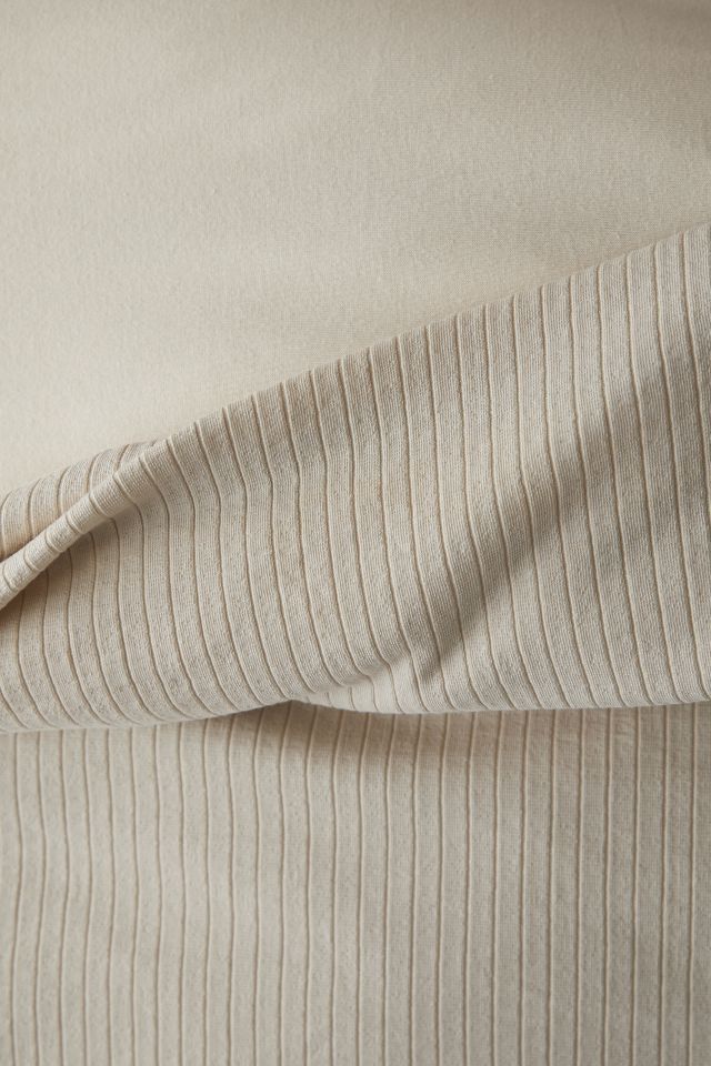 Logan Jersey Ribbed Duvet Cover #2