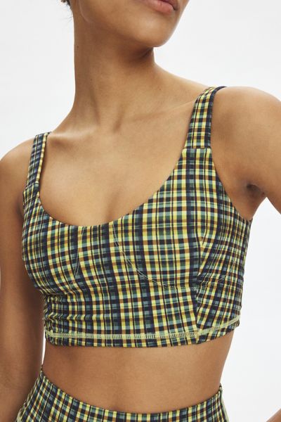 THE UPSIDE LA Paz LouLou Check Sports Bra