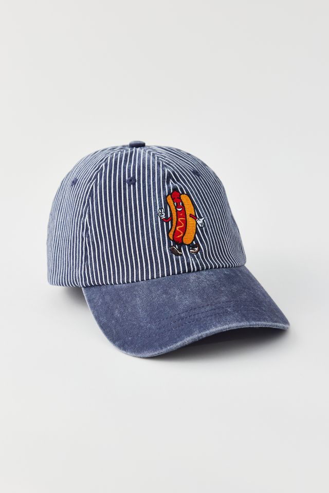 Hot Dog Striped Baseball Hat #1
