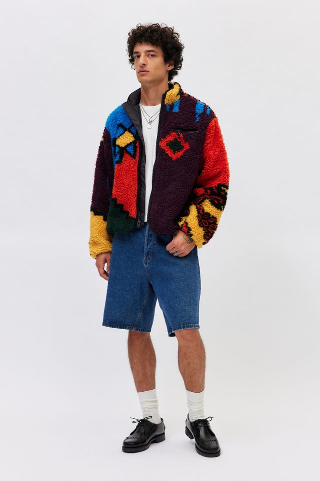 OBEY Rug Pattern Fleece Full Zip Jacket #2