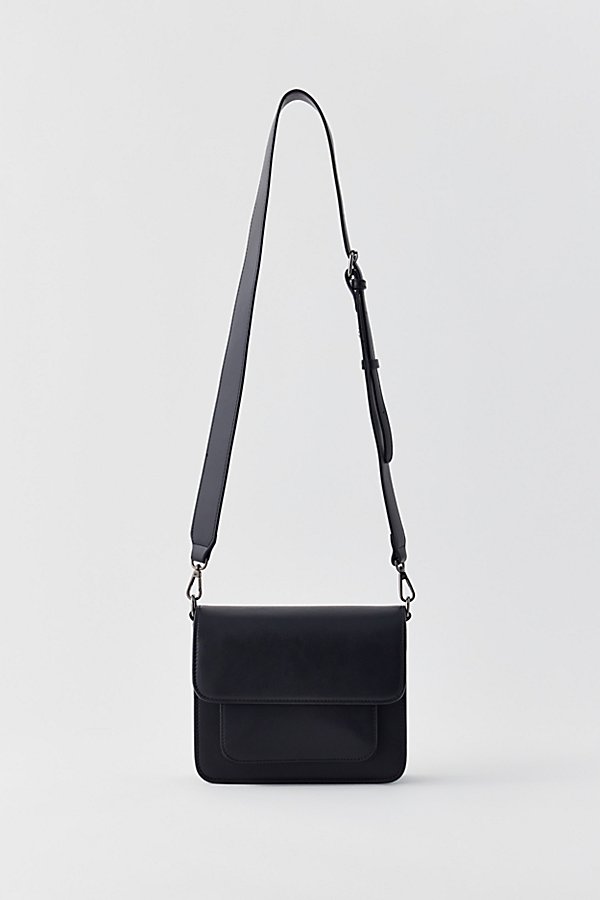 Hvisk Cayman Pocket Crossbody Bag In Black, Women's At Urban Outfitters