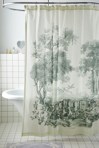 Goose Toile Shower Curtain