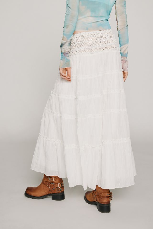 Kimchi Blue Elle Tiered Maxi Skirt | Urban Outfitters