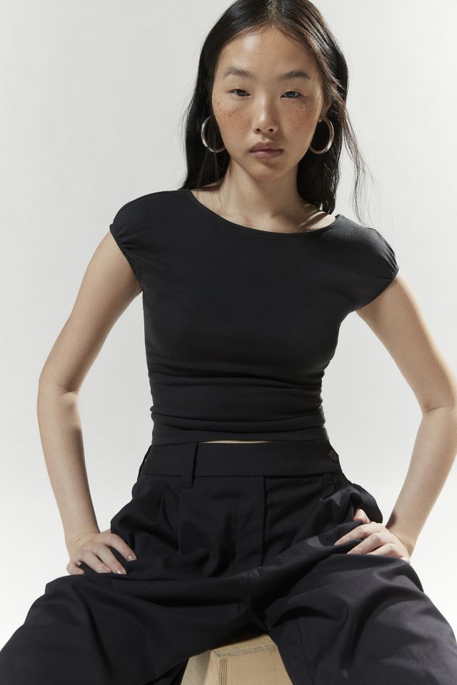 Silence + Noise Anika Open-Back Boatneck Top #3