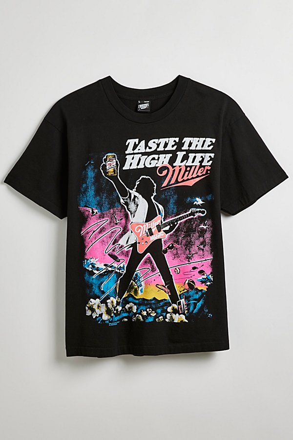 Shop Urban Outfitters Miller Taste The High Life Tee In Black, Men's At