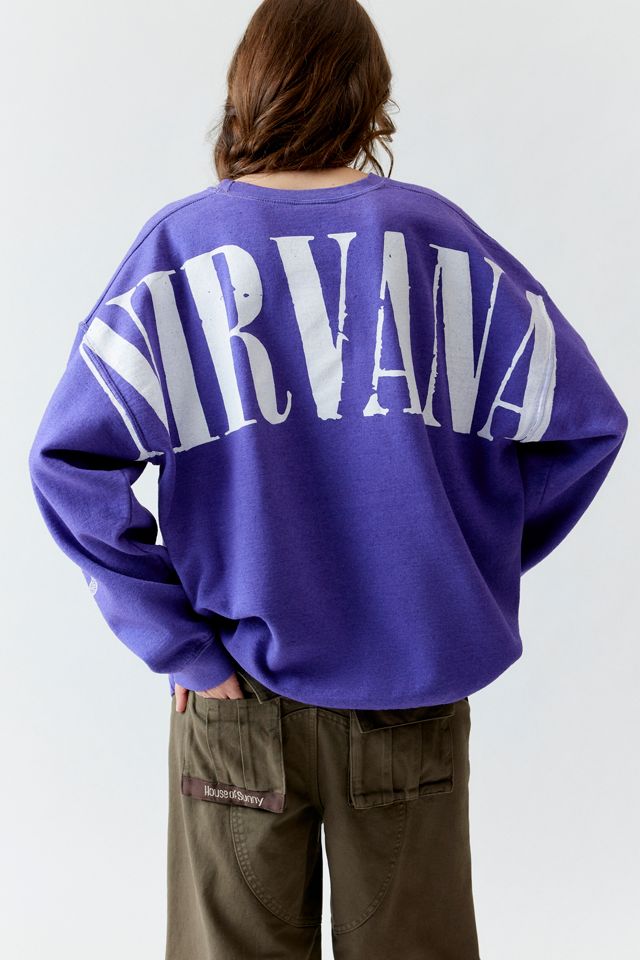 Nirvana Helix Smile Oversized Loose Crew Neck Sweatshirt #4