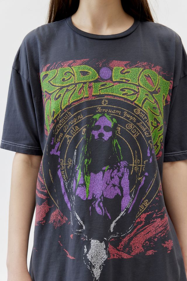 Red Hot Chili Peppers Side Slit Graphic Tee #1