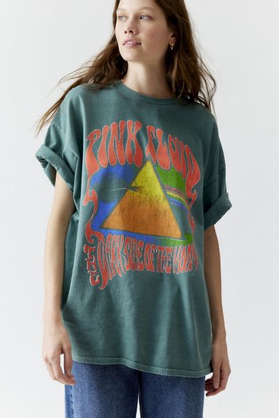 Urban Outfitters Pink Floyd Dark Side Of The Moon Tour Tee In Green, Women's At