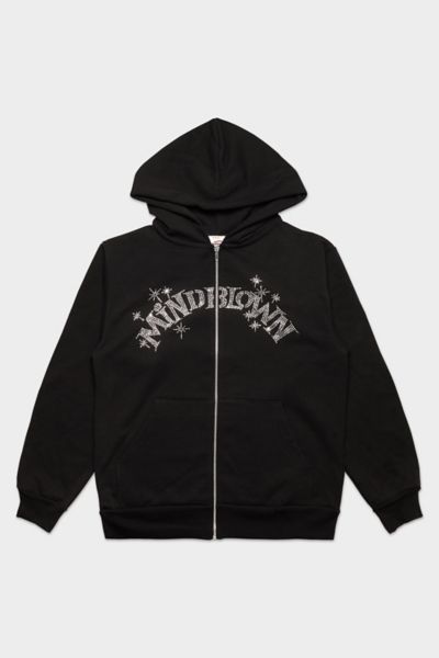 Mindblown Rhinestone Sparkle Hoodie Urban Outfitters