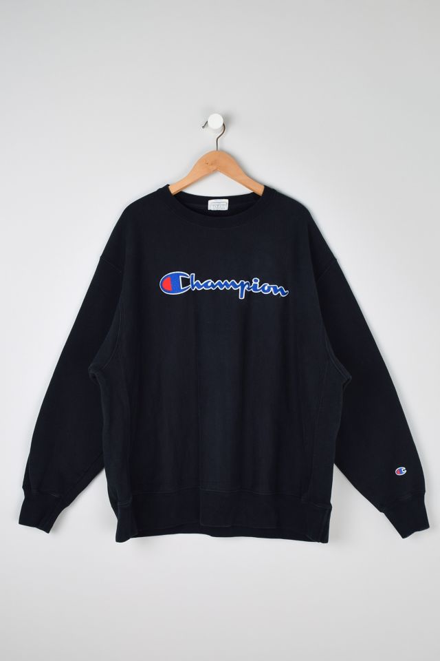 Vintage black champion sweatshirt sale