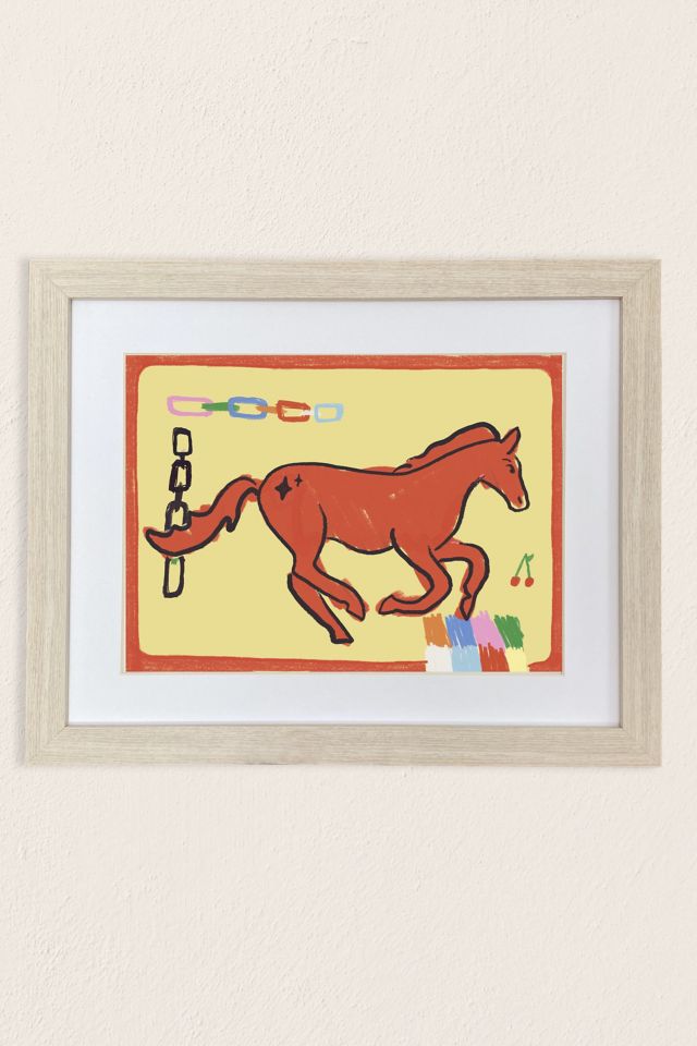 hiabbyhi Horse Girlie Art Print #1
