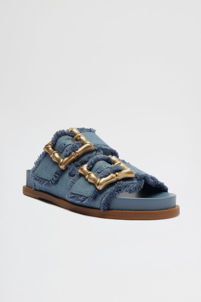 Schutz Enola Sporty Frayed Sandals #2