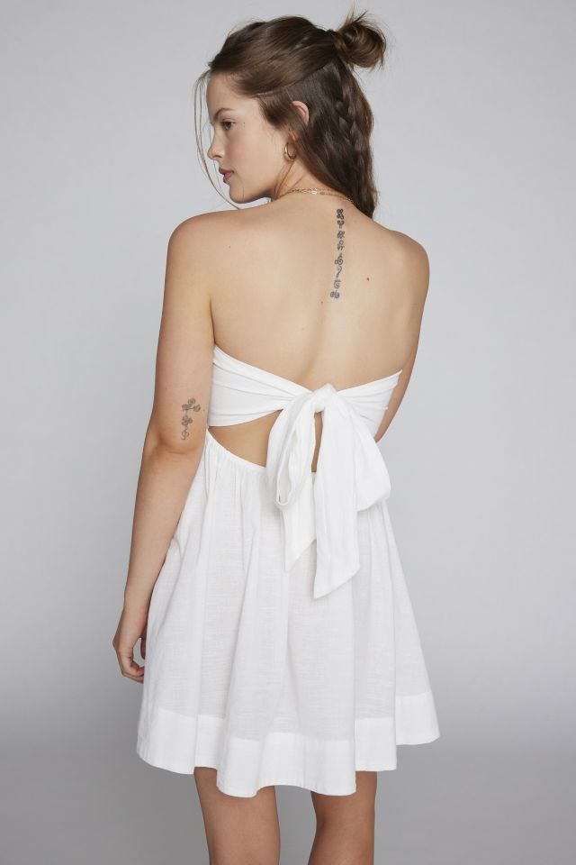 BDG Juliana Smocked Tie-Back Mini Dress #2