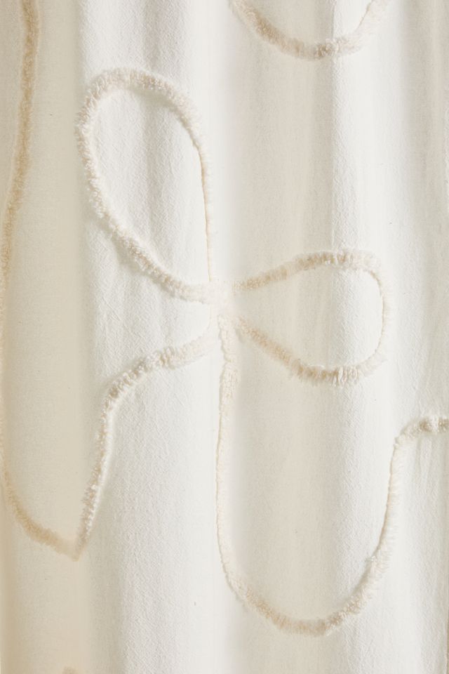 Wild Bows Tufted Shower Curtain