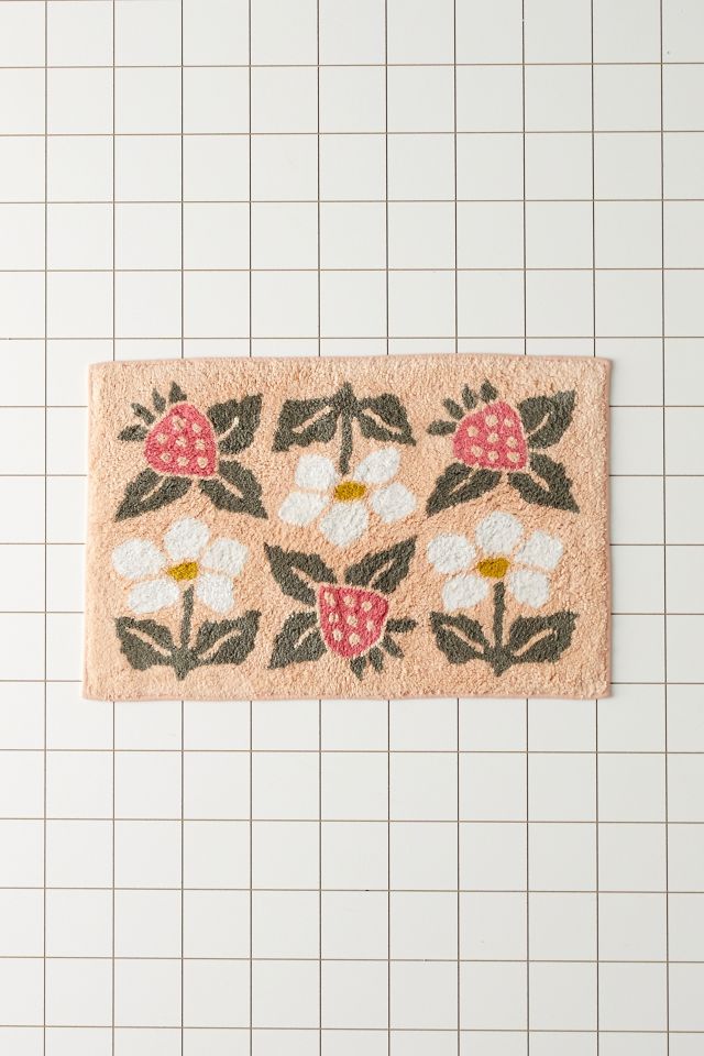 Tapis de Bain Timbre de Fraise #1