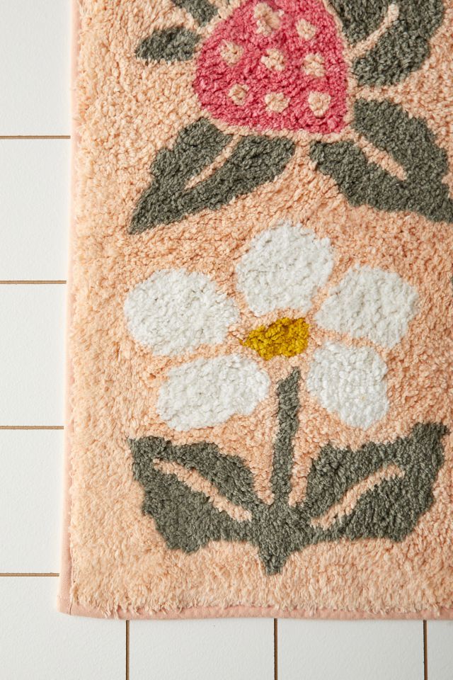 Tapis de Bain Timbre de Fraise #3