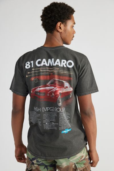 Shop Urban Outfitters Chevy Camaro 1981 Ad Tee In Black, Men's At