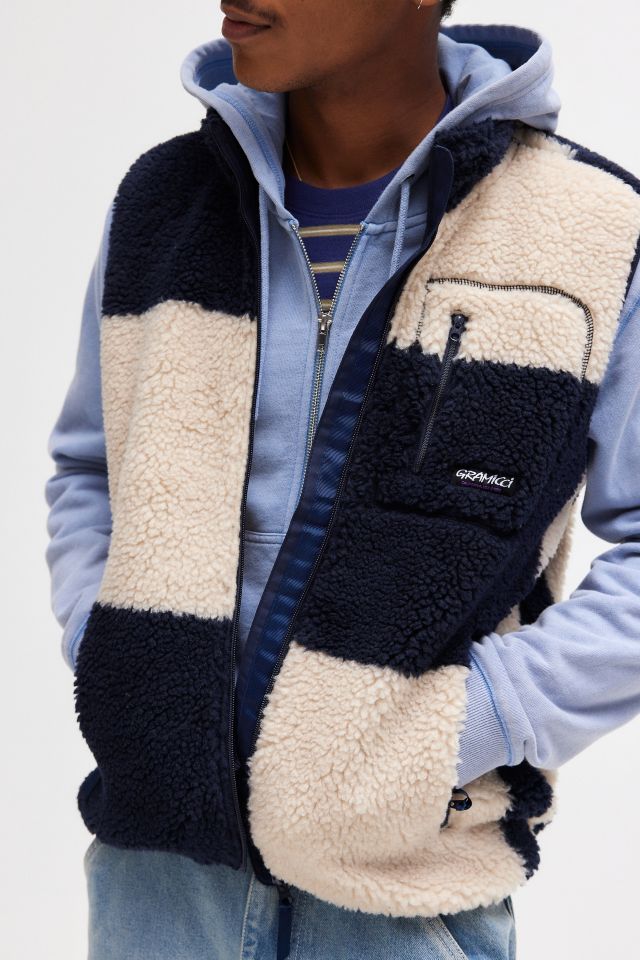 Gramicci Checkered Pattern Fleece Vest #2