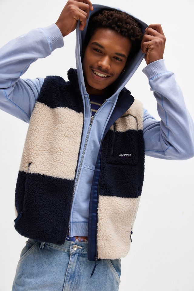 Gramicci Checkered Pattern Fleece Vest #3