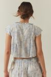 Out From Under Pretty PJ Tie-Front Top