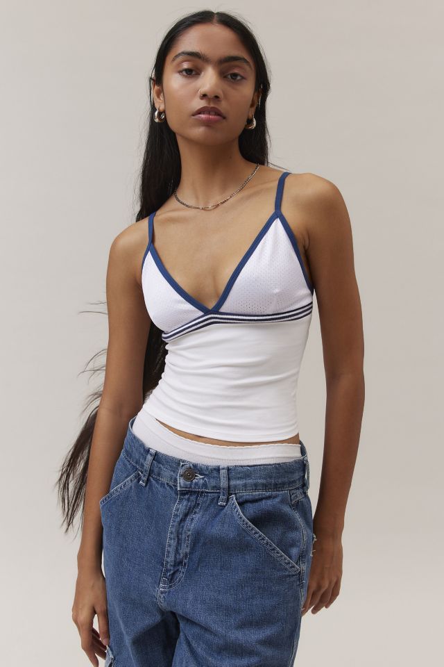 BDG Melanie Mesh Cropped Cami | Urban Outfitters