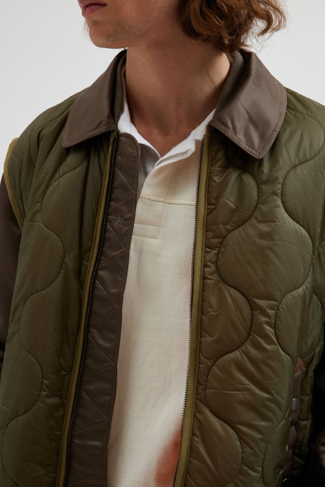 Alpha Industries Mixed Media Quilted Jacket #3