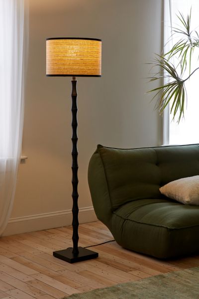 Urban Outfitters Becky Floor Lamp In Black At